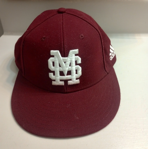 Adidas NCAA Mississippi State Men's Flex Fit Hat - Picture 1 of 8